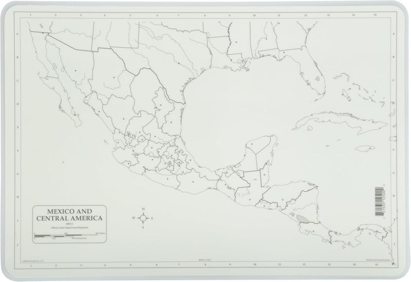 Painless Learning Mexico and Central America Educational Placemat - Image 2